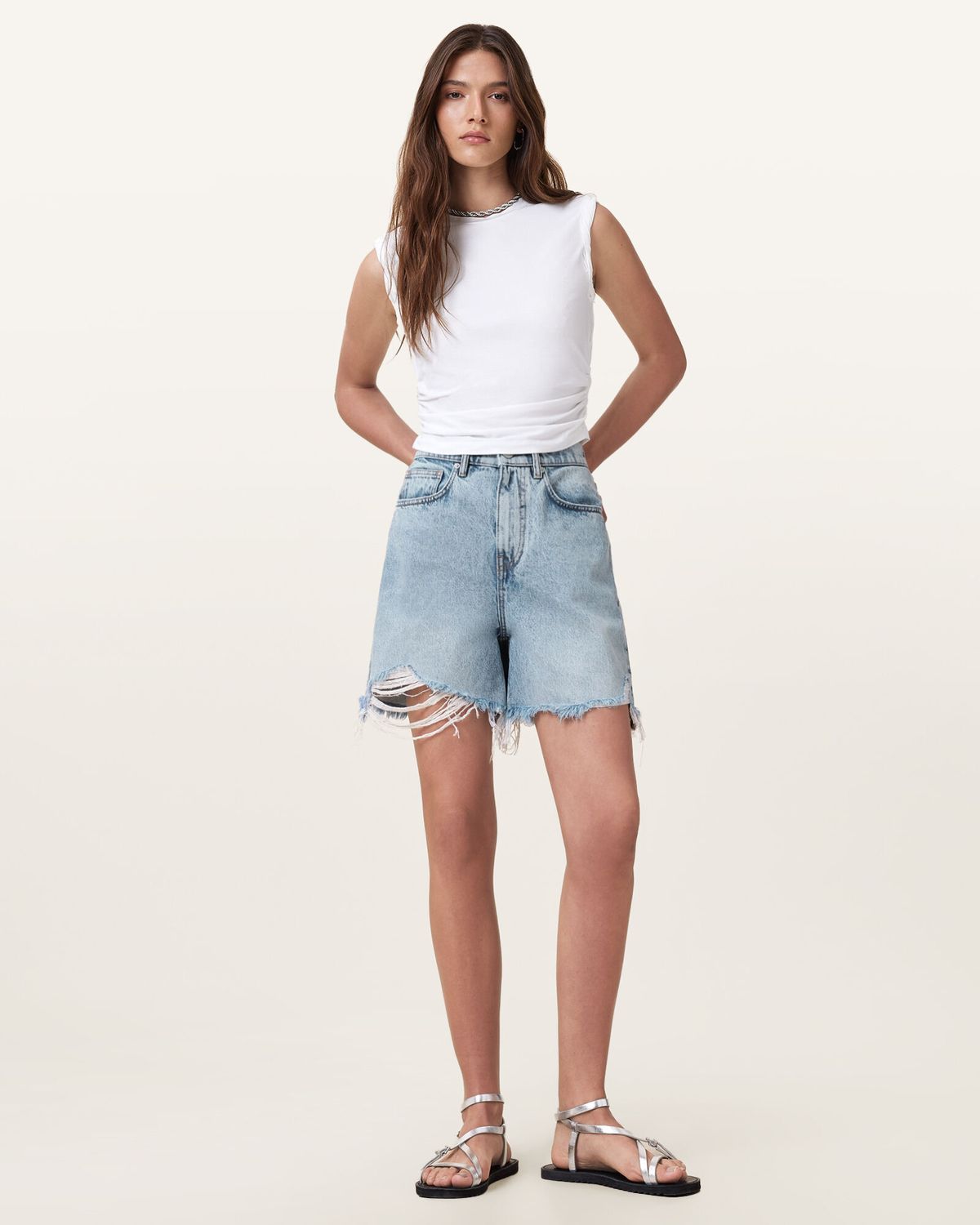 올세인츠(ALLSAINTS) 도리스 데님 쇼츠 W067EC-2160
