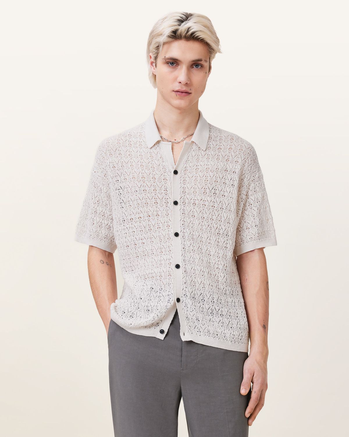 올세인츠(ALLSAINTS) 루아르 숏슬리브 가디건 M034KC-4193