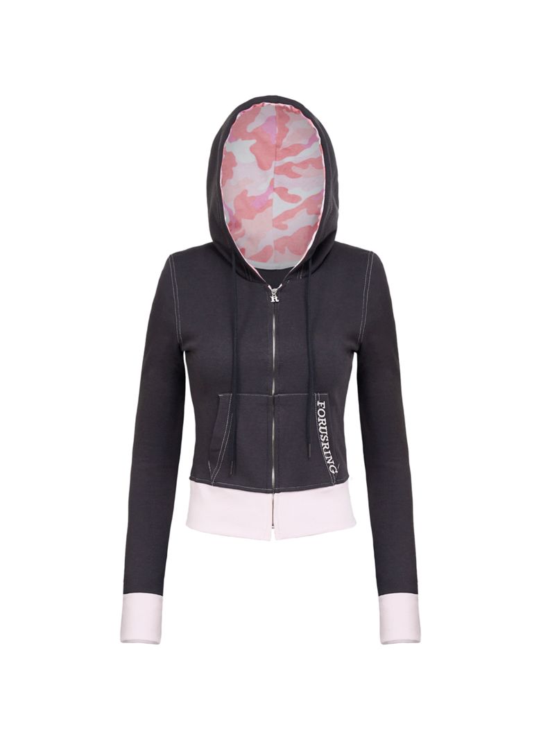 Bebe cago training hoodie (chacoal)