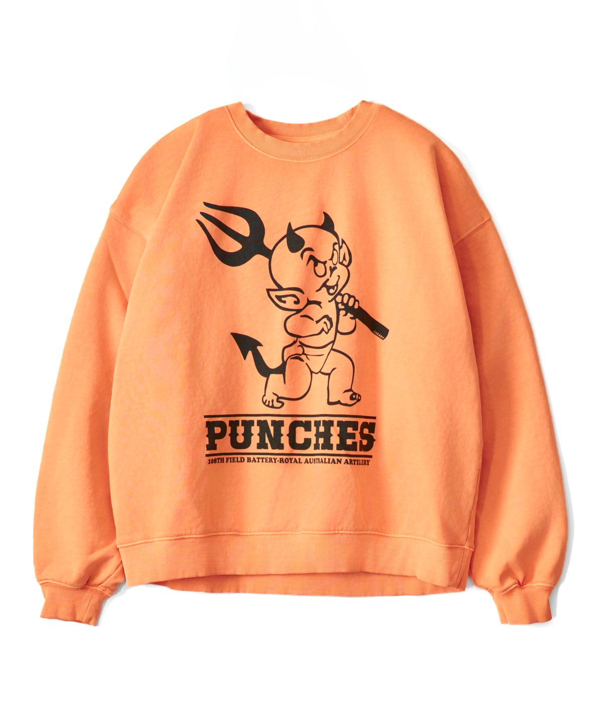 체리 펀치스(CHERRY PUNCHES) 리틀데빌 스웨트셔츠 (오렌지)