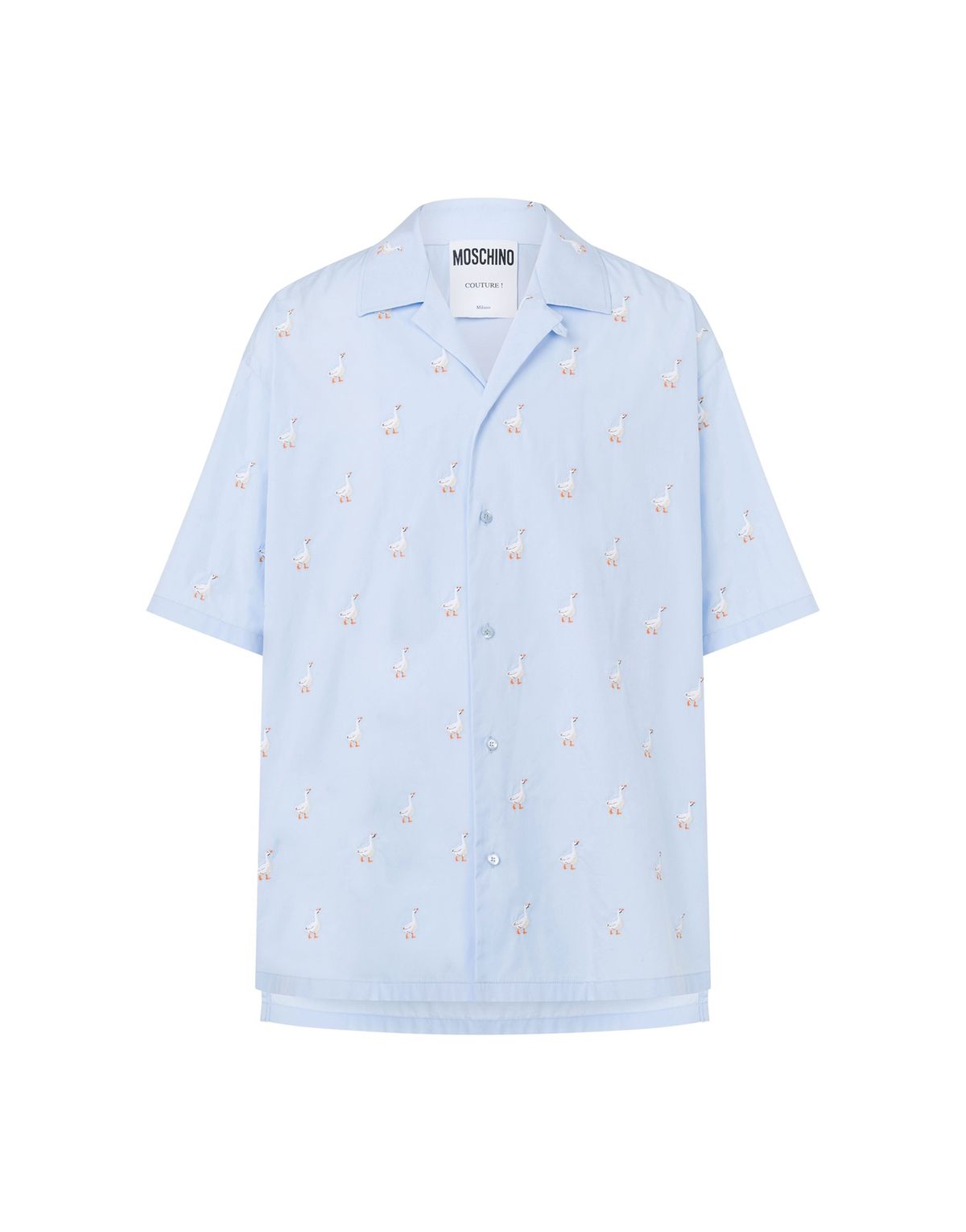 모스키노(MOSCHINO) 포플린 올 오버 구스 셔츠