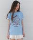 A FLOWER DRAWING T-SHIRT_LIGHT BLUE