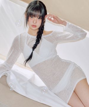 키이라 시스루 비키니 세트 [WHITE]