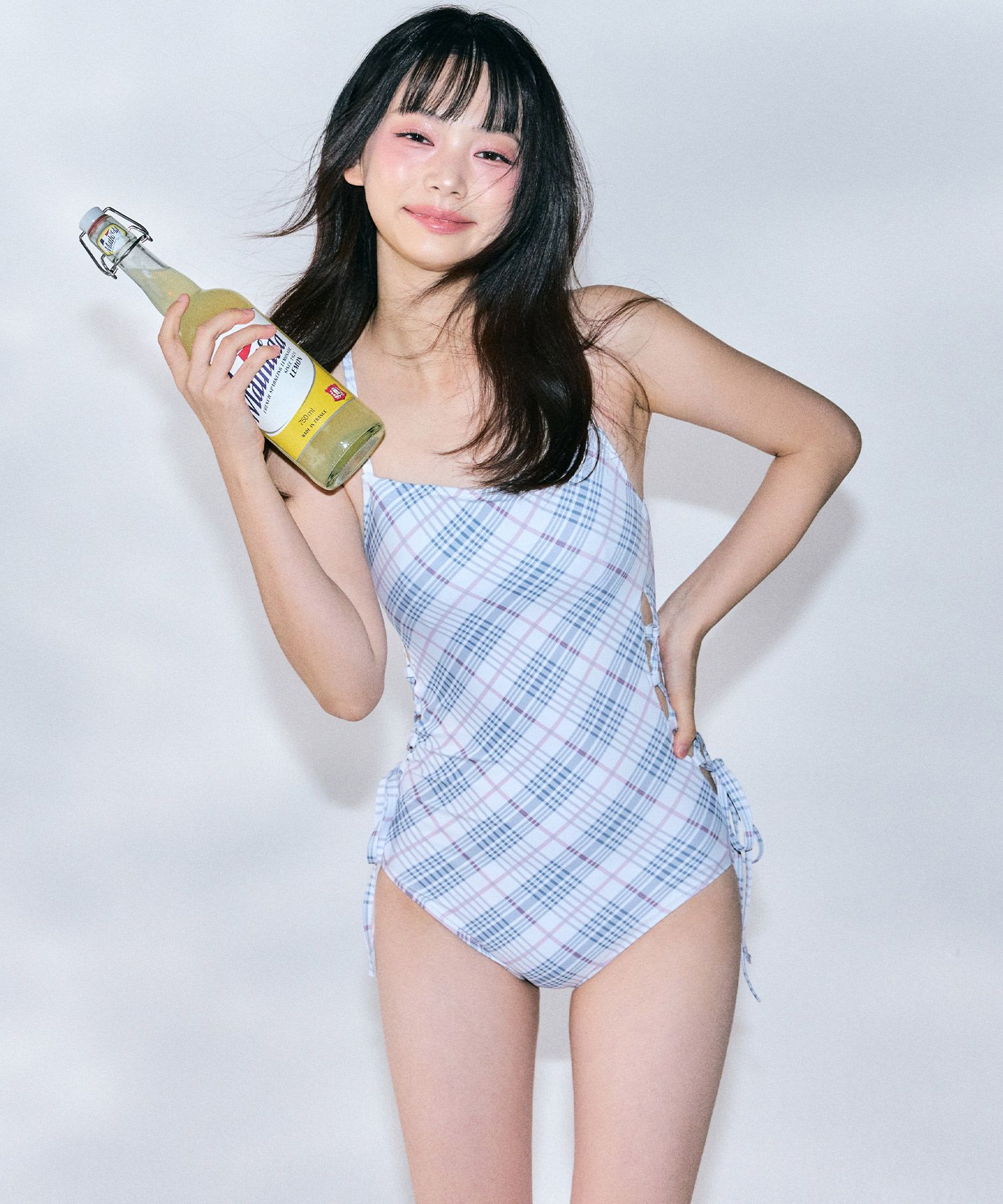 ビキニ ZEROPLANET Check Monokini WHITE Z25HDR02WH MUSINSA | ZEROPLANET Check Monokini [WHITE]