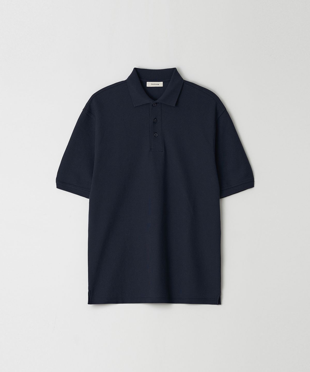 조질롱(JOJILONG) JN156 Pique Three Button Polo T-Shirt - NAVY
