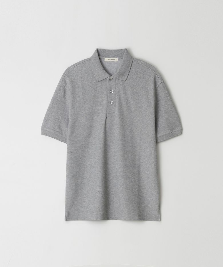 JN156 Pique Three Button Polo T-Shirt - MELLANGE GREY