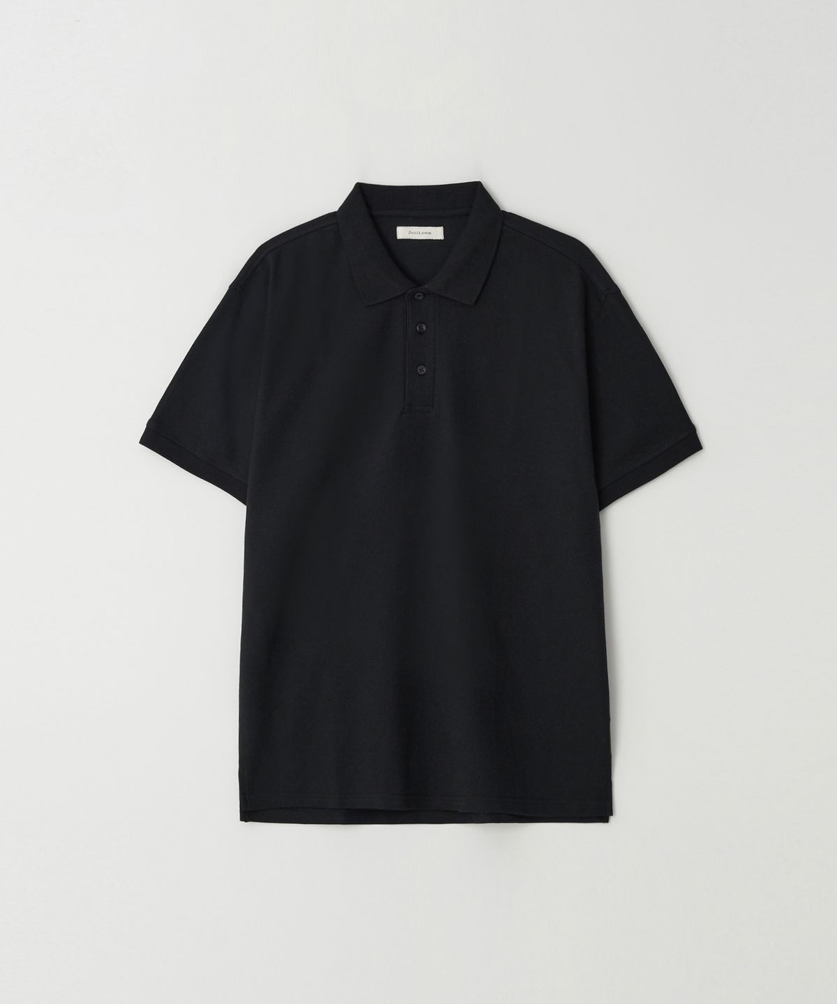 조질롱(JOJILONG) JN156 Pique Three Button Polo T-Shirt - BLACK
