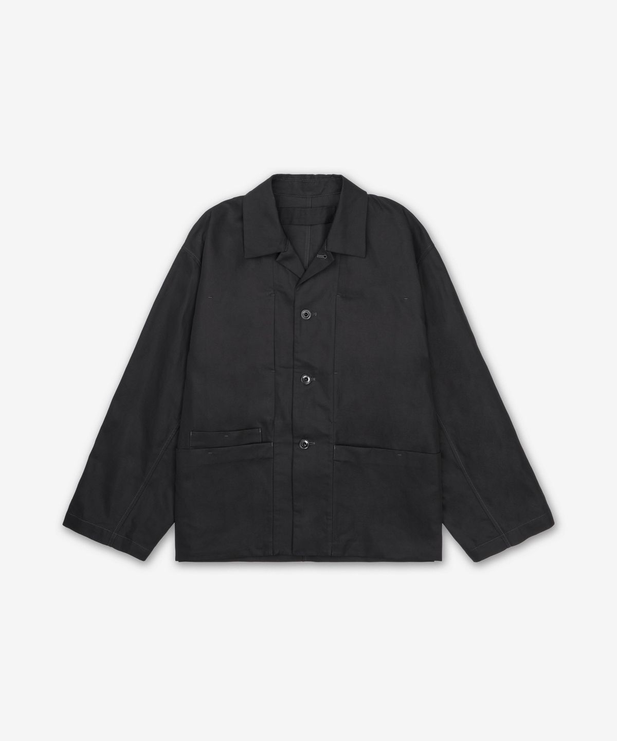 르메르(LEMAIRE) 박시 SB 워크웨어 재킷 - 블랙 / OW1148LF1350BK999