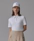골프 솔리드 반팔티셔츠 여성 화이트