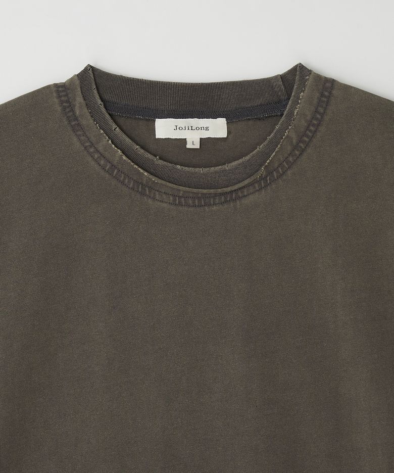 JN103 Distress Old T-Shirt - KHAKI BROWN