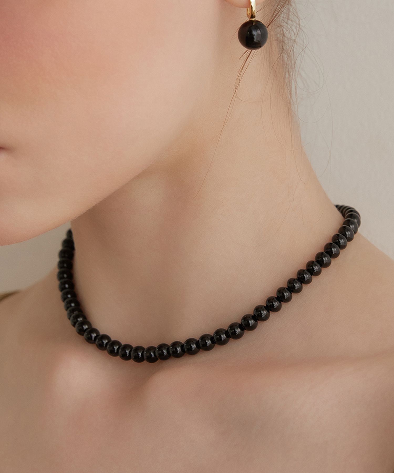 ●TATIANA● Silver 925 Clear Quartz Candy Ball Necklace NZ21 MUSINSA | TATIANA (Silver 925) Onyx Candy Ball Necklace