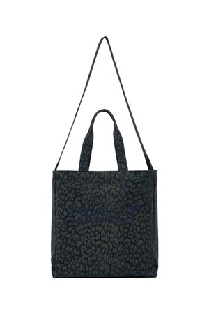 DEINET LOGO TWO WAY ECO BAG IN NAVY LEOPARD
