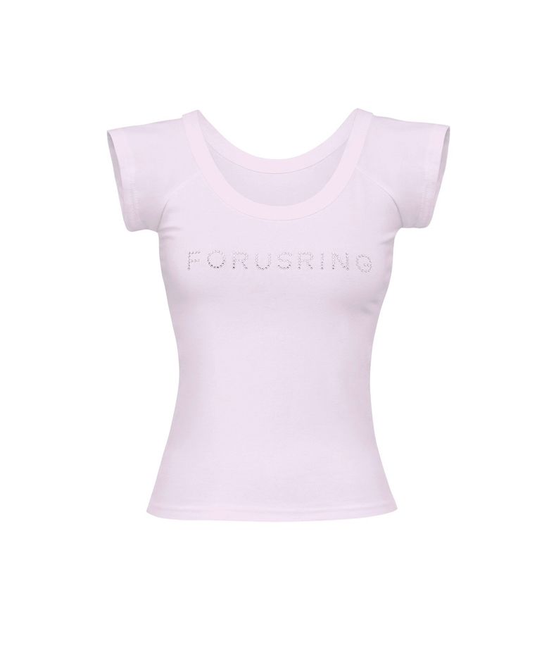 B.jewel logo tee (pink)