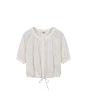 여성) 반팔 퍼프 블라우스_PHF2WC2176