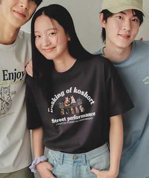 여성) 코숏 쿨텐션 빅그래픽 반팔티_PHF2TS2240