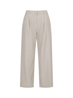 여성) 폴리스판 원턱 와이드팬츠_PHF2PP2049