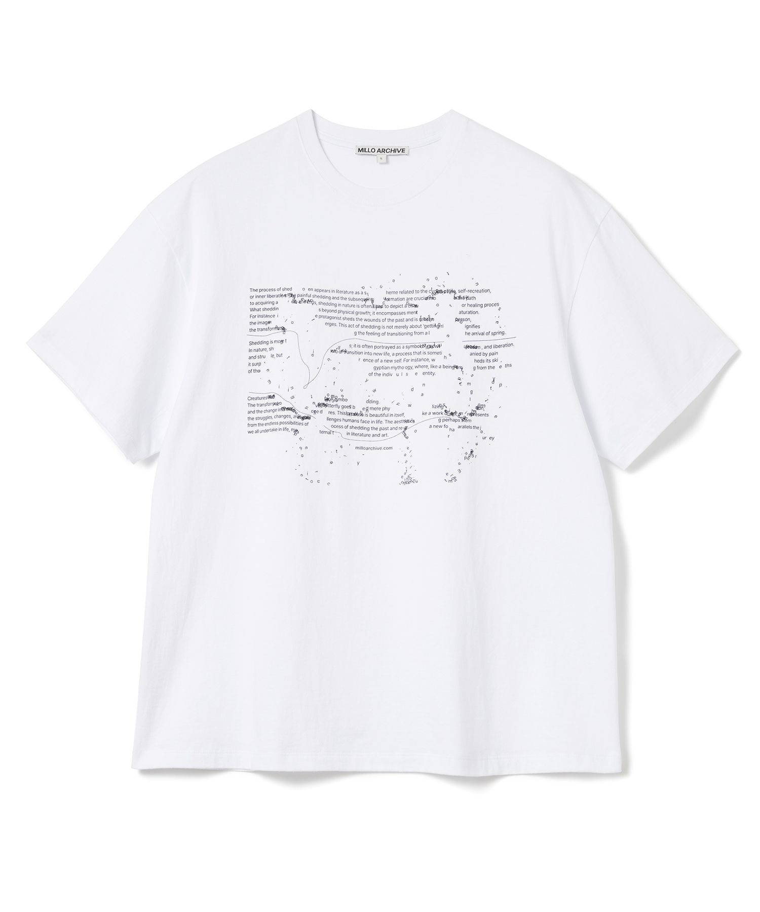 MUSINSA公式 | MILLO ARCHIVE スカッタータイポTシャツ[ホワイト]
