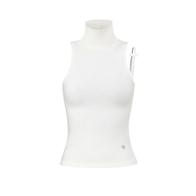 B.tiny ribbon knit (white)