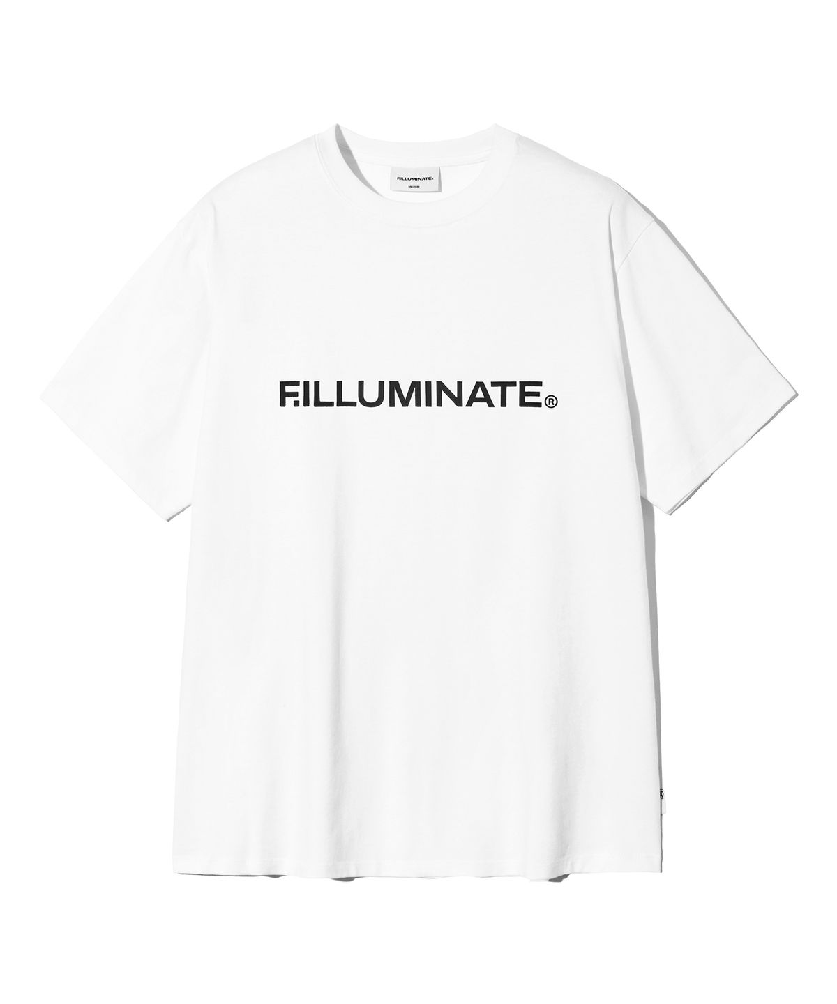 필루미네이트(FILLUMINATE) 시그니처 어센틱 로고 티셔츠-화이트
