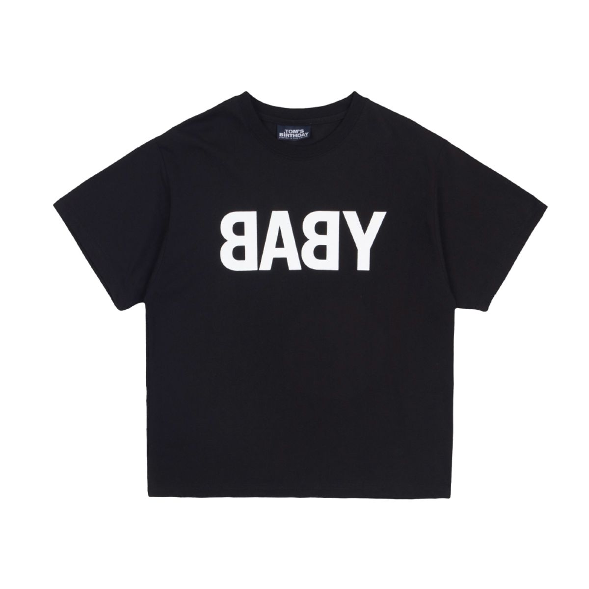톰스벌스데이(TOM'S BIRTHDAY) 베이비 하프 티셔츠 블랙