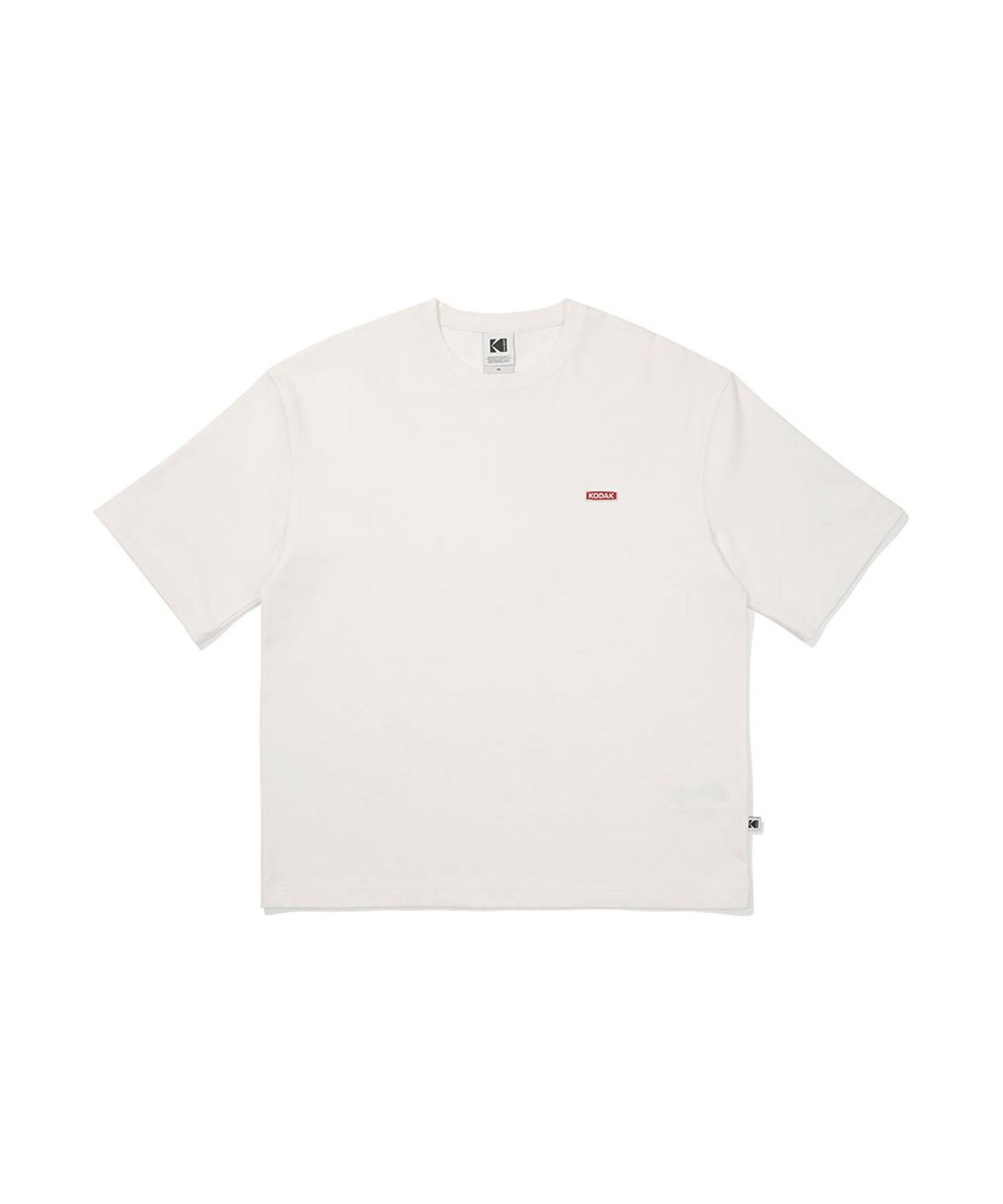 코닥(KODAK) 브리즈팝 메쉬 텍스쳐 반팔 티셔츠 IVORY