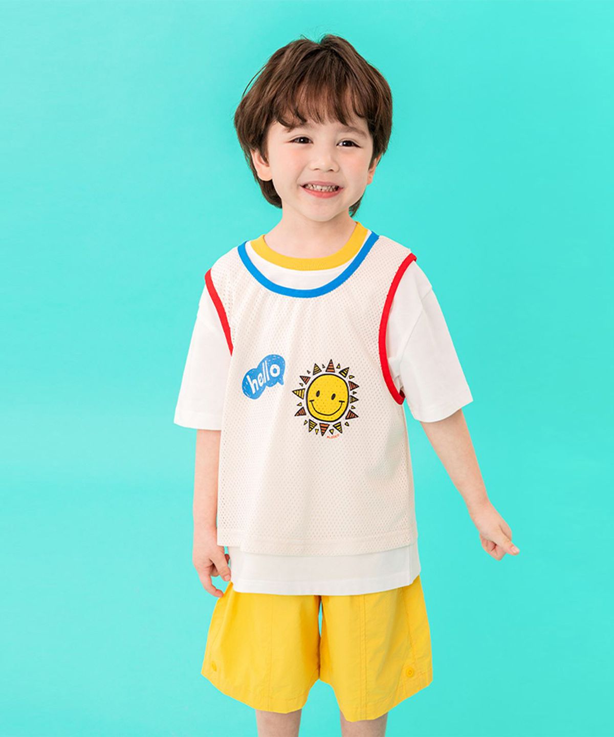 멜리코코(MELLYCOCO) 헬로썬데이레이어드[티셔츠MLCK563]