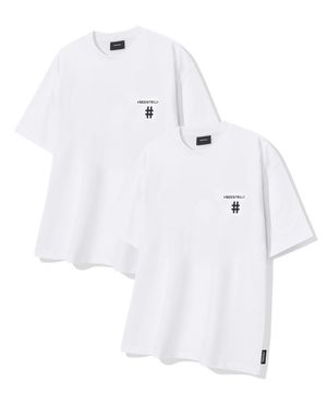베이직 로고 티셔츠(WHITE 2PACK)