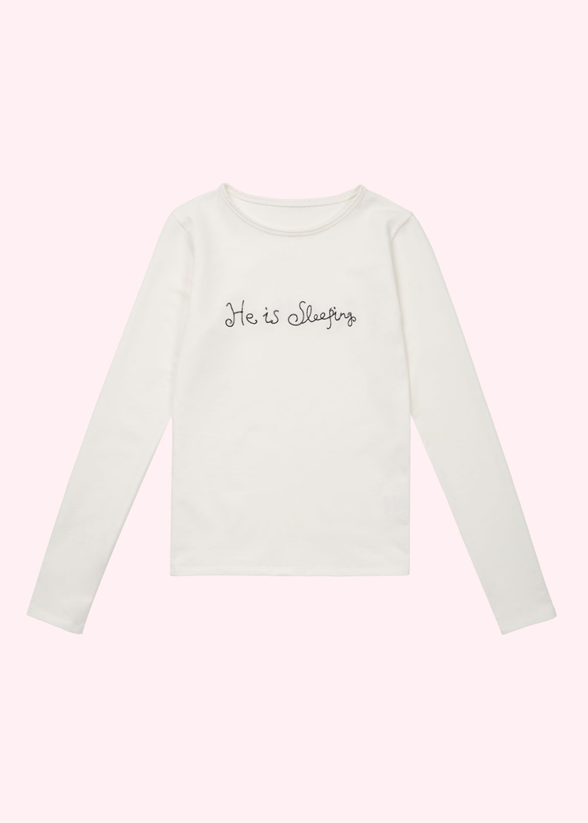 어텐즈(ATTENDS) He is sleeping tee shirt (White)
