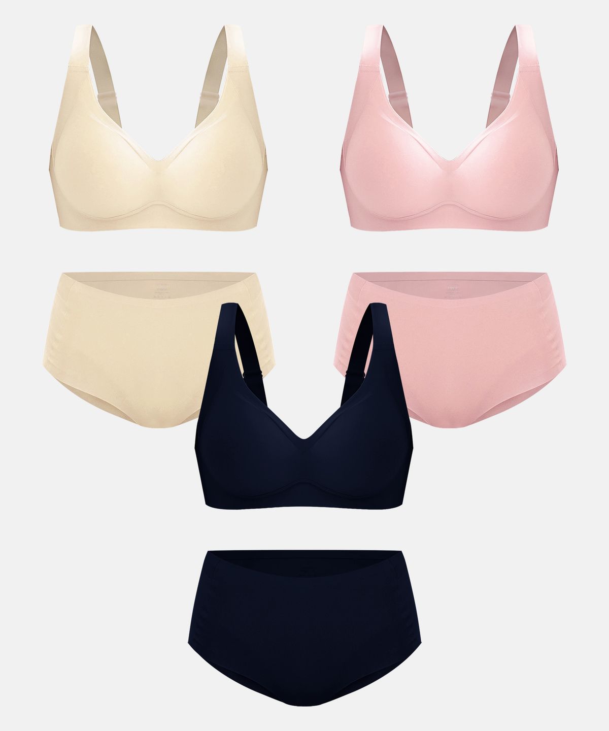 릴리프리(RELIEFREE) [3PACK] 리페어 심리스 브라 팬티 속옷 세트