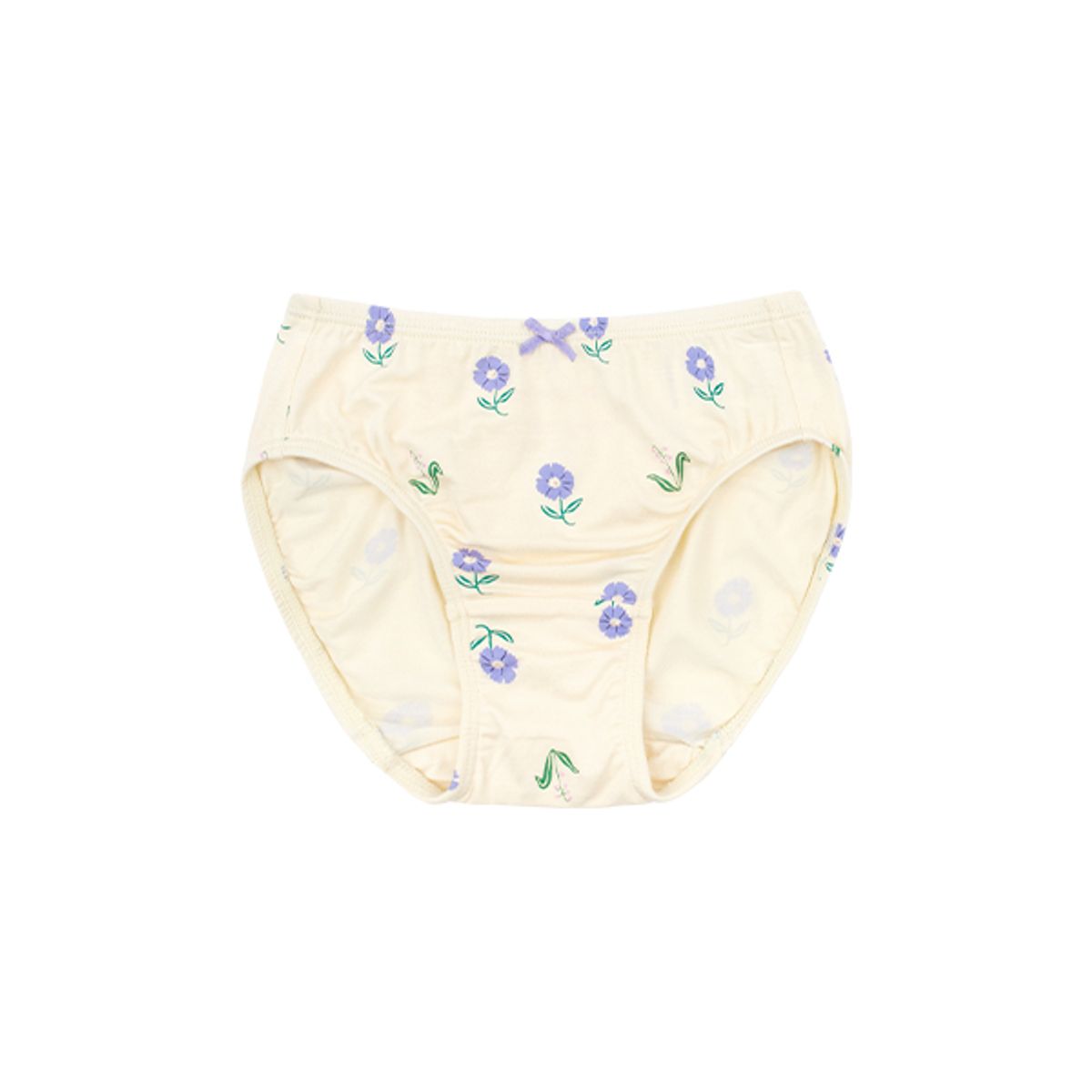베베드피노 언더웨어(BEBEDEPINO UNDERWEAR) 여아블루플라워뱀부삼각팬티_BU41UP405