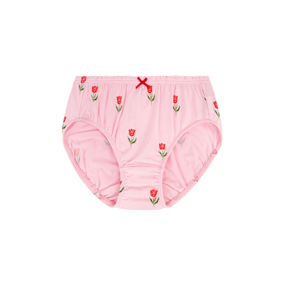 베베드피노 언더웨어(BEBEDEPINO UNDERWEAR) 여아핑크튤립텐셀프릴삼각팬티_BU41UP403