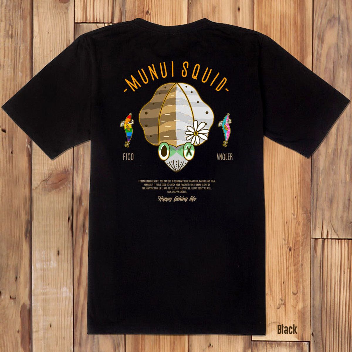 돌돌(DOLDOL) FICO_tshirts-279 피코앵글러 낚시 브랜드 무늬오징어 디자인 티셔츠 반팔티