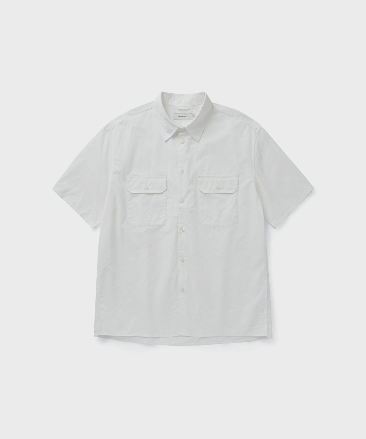 유니온블루(UNION BLUE) TWO POCKET SUNDAY SHIRT [WHITE]