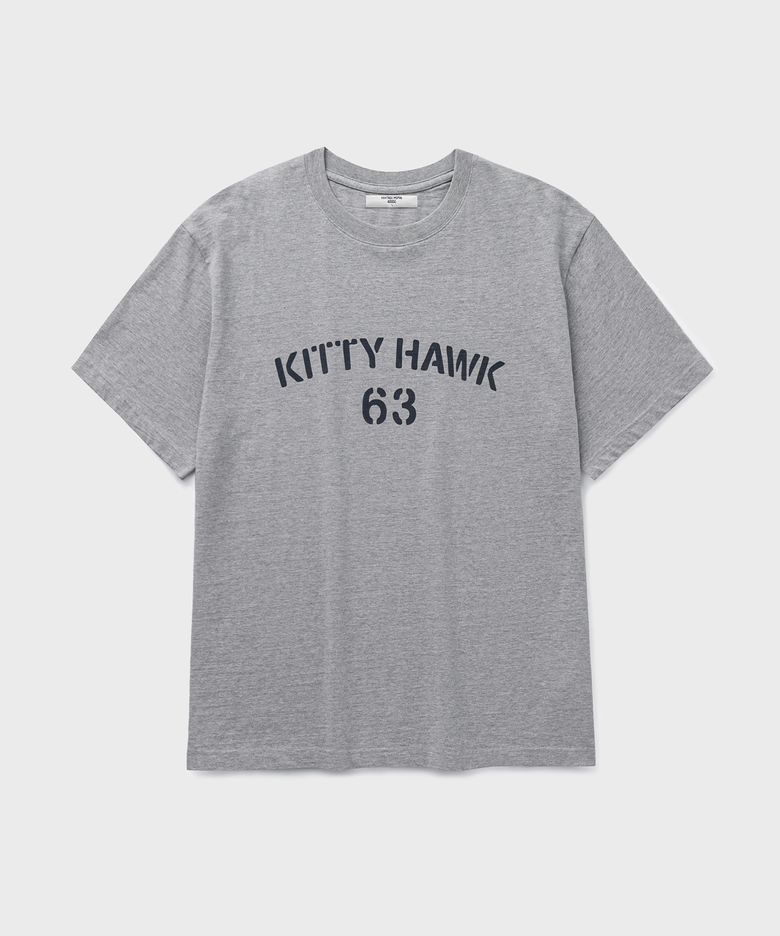 KITTY HAWK LOGO PRINTED T-SHIRT [MELANGE GRAY]