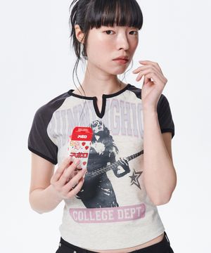 바시티 로고 H/S 티 [다크 그레이]