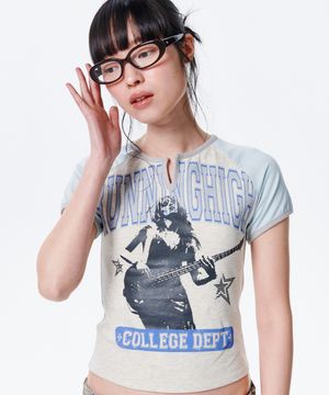 바시티 로고 H/S 티 [민트]