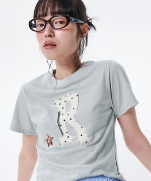 아플리케 로고 H/S 티 [민트]