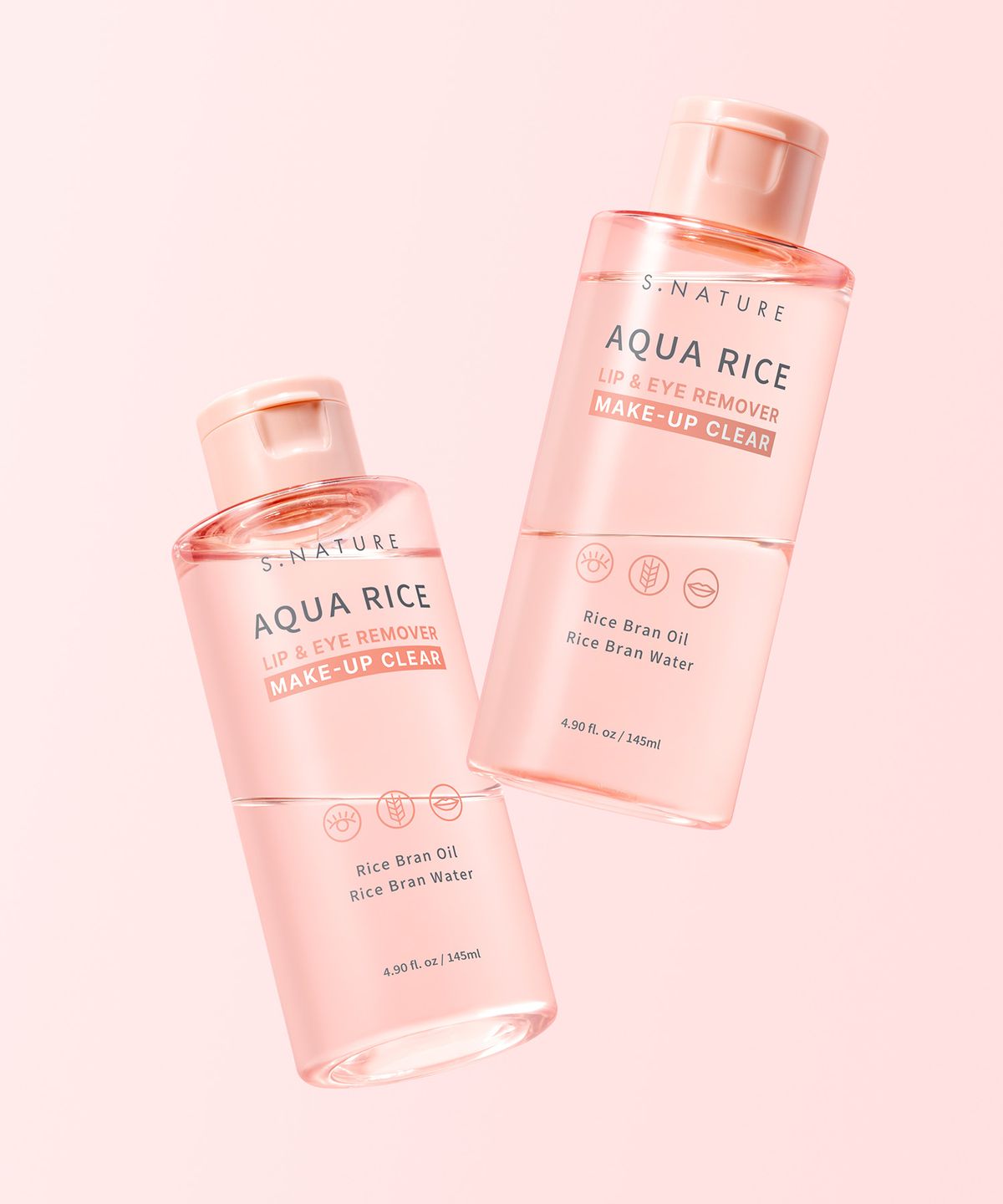 에스네이처(S.NATURE) [2PACK] 아쿠아 라이스 립앤아이 리무버 145ml