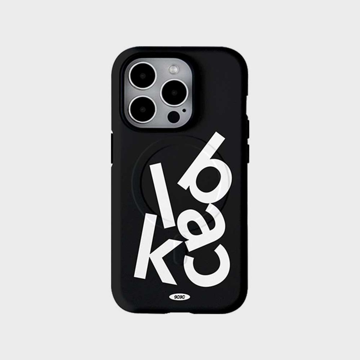 코쿼드(COQUAD) 9C9C 컬러 크러쉬 맥세이프 아머 케이스_블랙