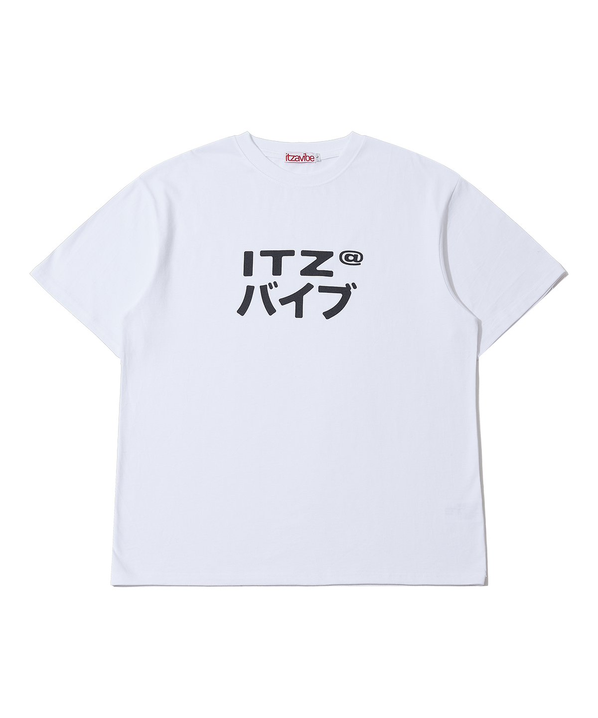 잇자바이브(ITZAVIBE) MIX LOGO T SHIRT - WHITE