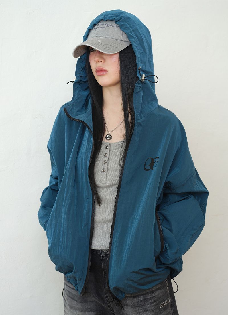 ★as''on★WOODY WINDBREAKER / BLUE-GREEN★正規品/韓国送料込 MUSINSA公式 | ASON WOODY WINDBREAKER / BLUE-GREEN
