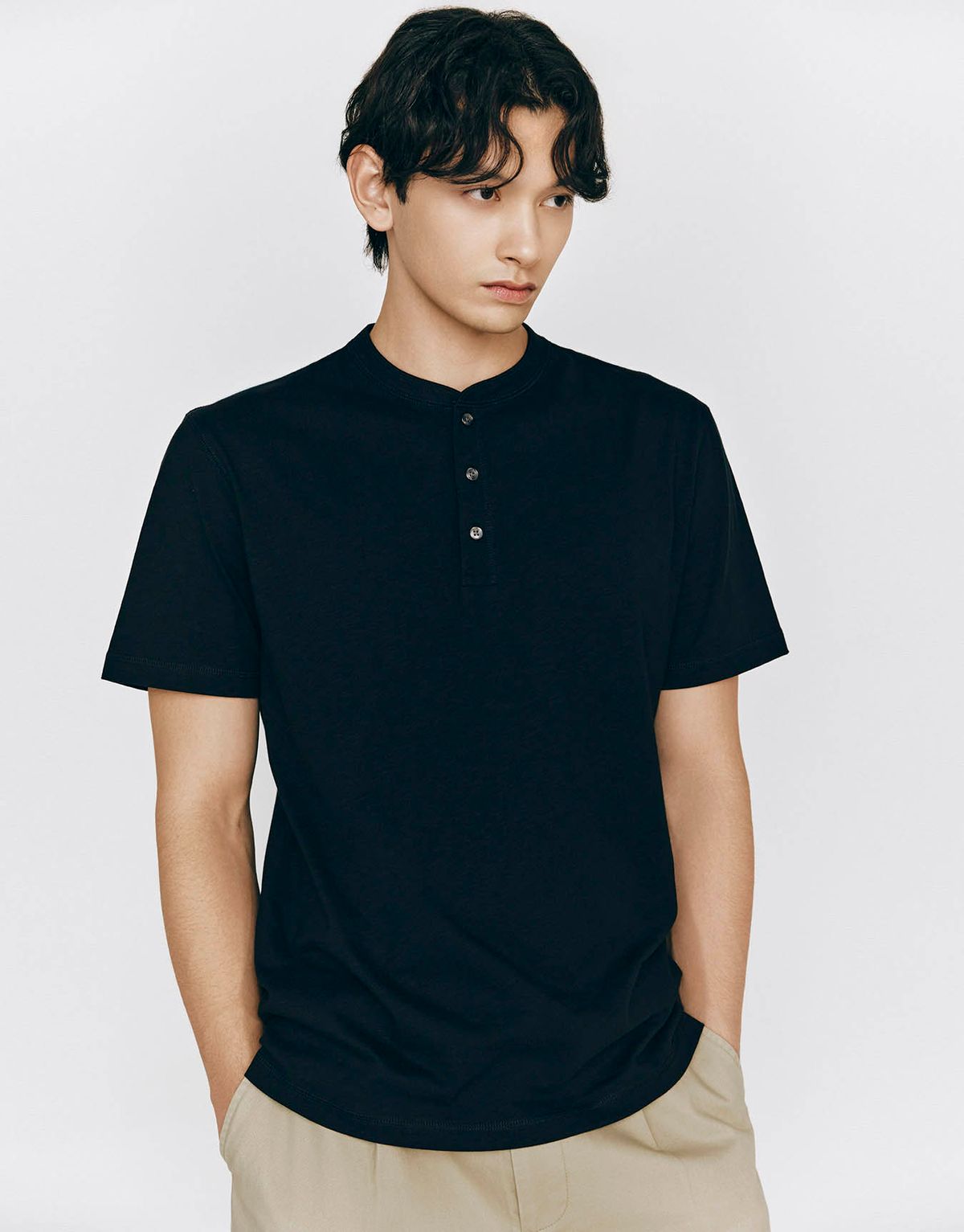 지오다노(GIORDANO) 슬럽 헨리넥 반팔티 025536 [5color]
