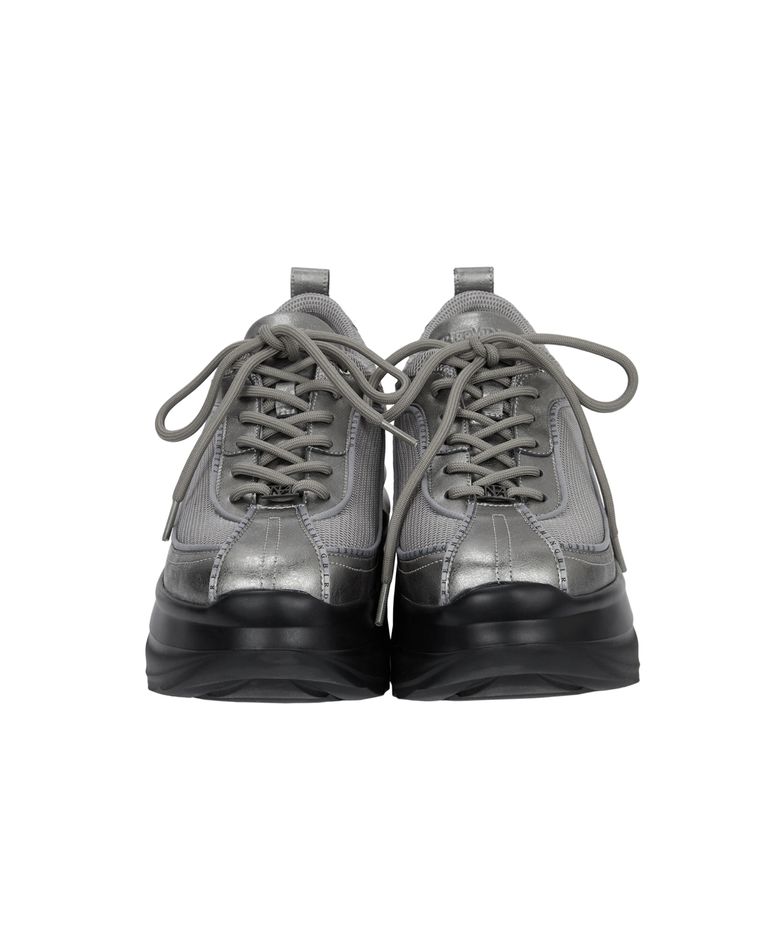 Flatform Mesh Sneakers [ Gray ]