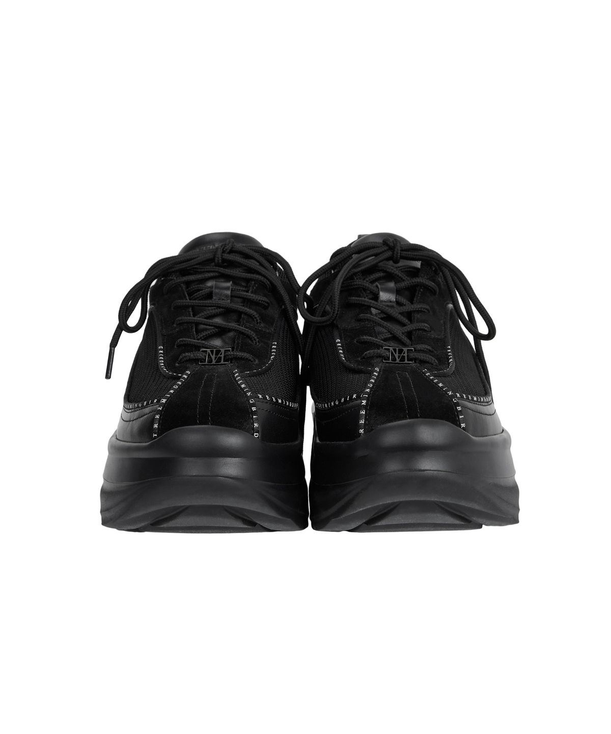 트리밍버드(TREEMINGBIRD) Flatform Mesh Sneakers [ Black ]