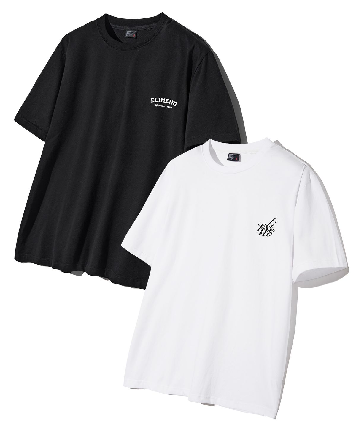 엘리메노(ELIMENO) [SET] EL 에센셜 210g 로고 반팔티 2종 세트