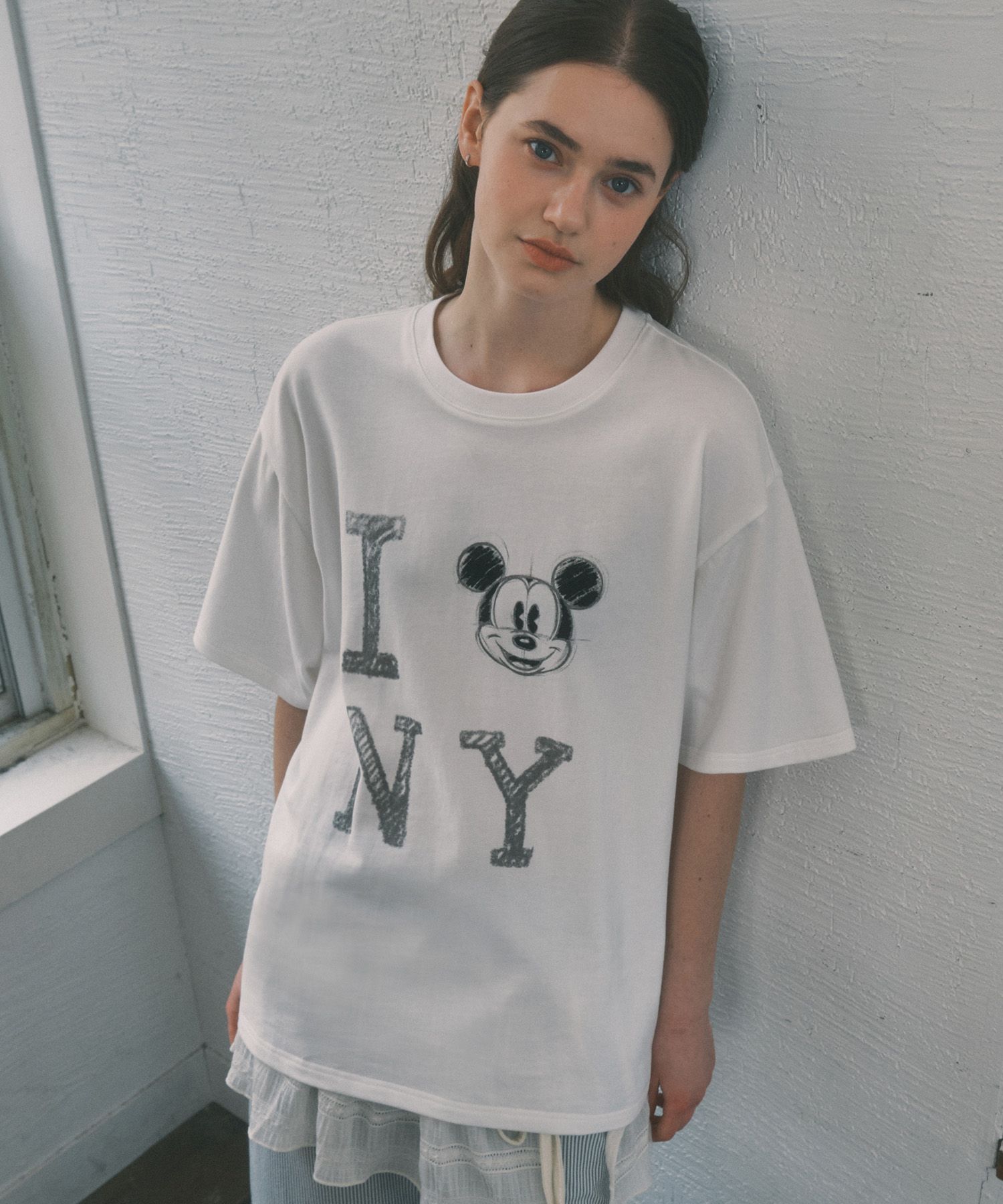 codegraphy☆Disney MickeyMouse I LOVE NYShort Sleeve T-Shirt MUSINSA | Codegraphy [Disney] Mickey Mouse I LOVE NY Short
