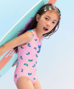 [디즈니] 여아 스티치 실루엣 X백 원피스 핑크 RN-GS2F598-PK