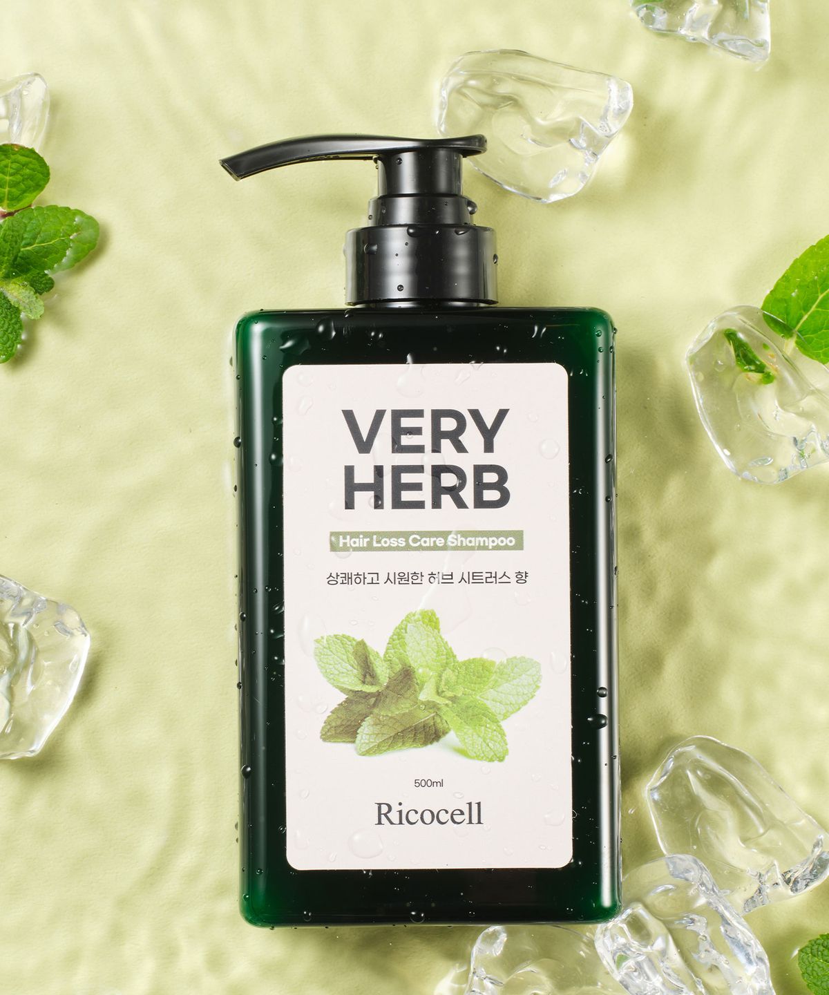 리코셀(RICOCELL) 리코셀 베리허브 탈모 완화 쿨 샴푸 500ml 저자극 두피 시트러스향 시원함 비듬 케어