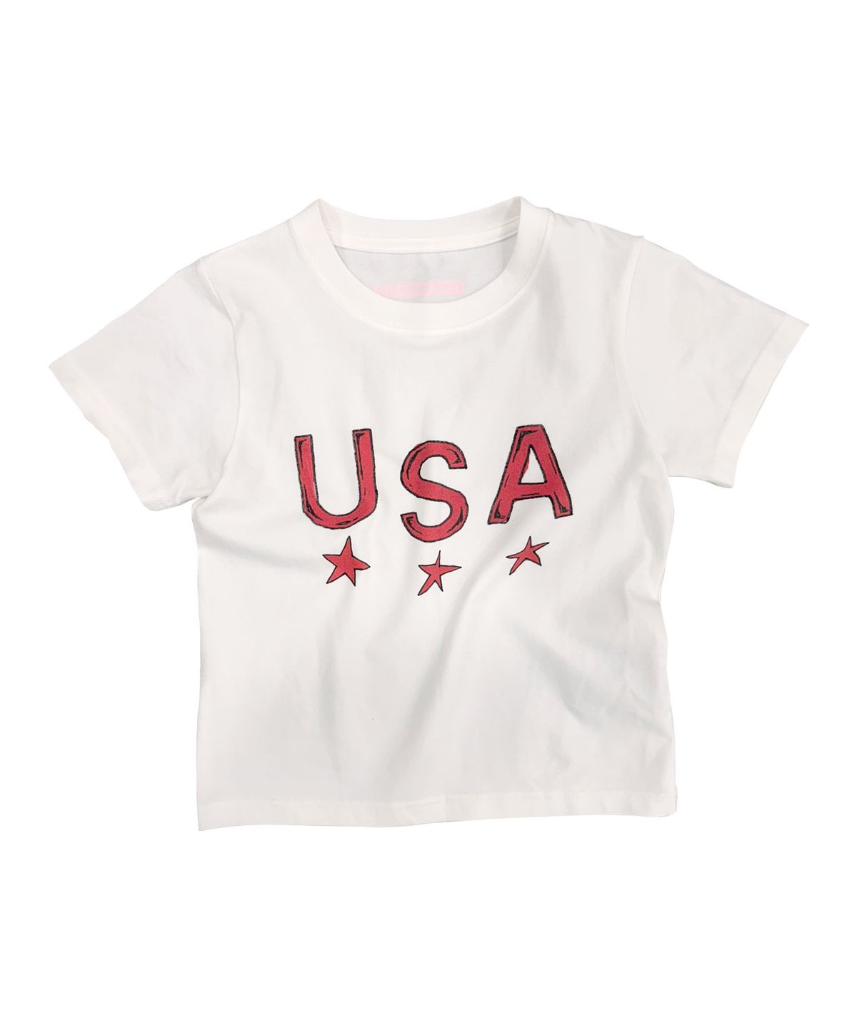 이스트쿤스트(ISTKUNST) [X HOMEMANIAFAIR] USA BABY TEE_WHITE(IK2FMFT536C)