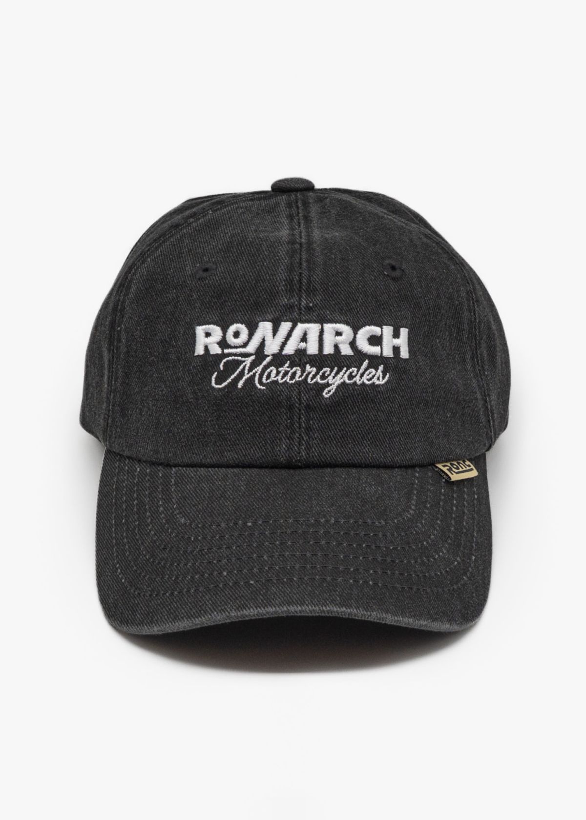 로나크(RONARCH) 모토캡 피그먼트 블랙 스톤워시드